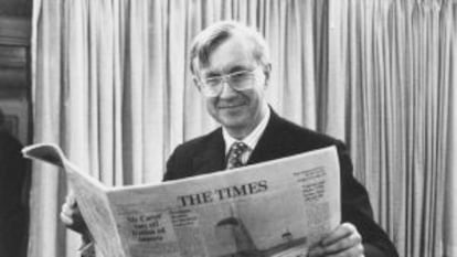 William Rees-Mogg, exdirector de 'The Times'.