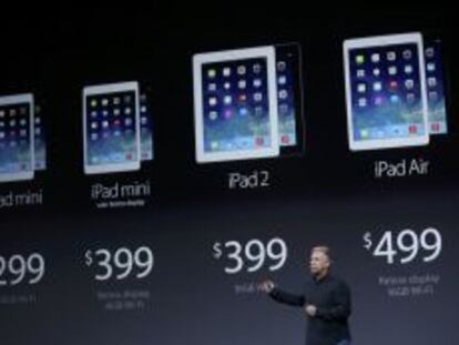 Diferentes modelos de iPad