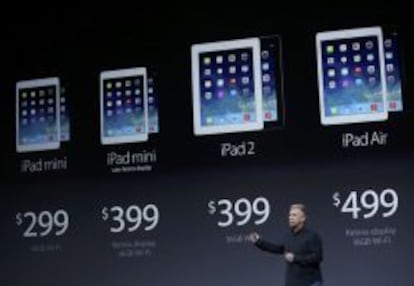 Diferentes modelos de iPad