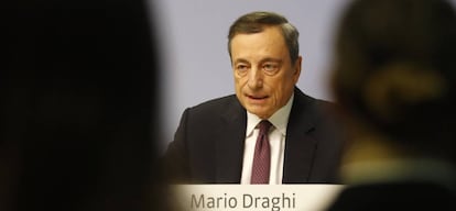 Mario Draghi, presidente del BCE. 