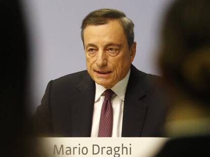 Mario Draghi, presidente del BCE. 