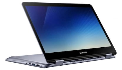 La pantalla de este Samsung Notebook 7 Spin se puede girar por completo