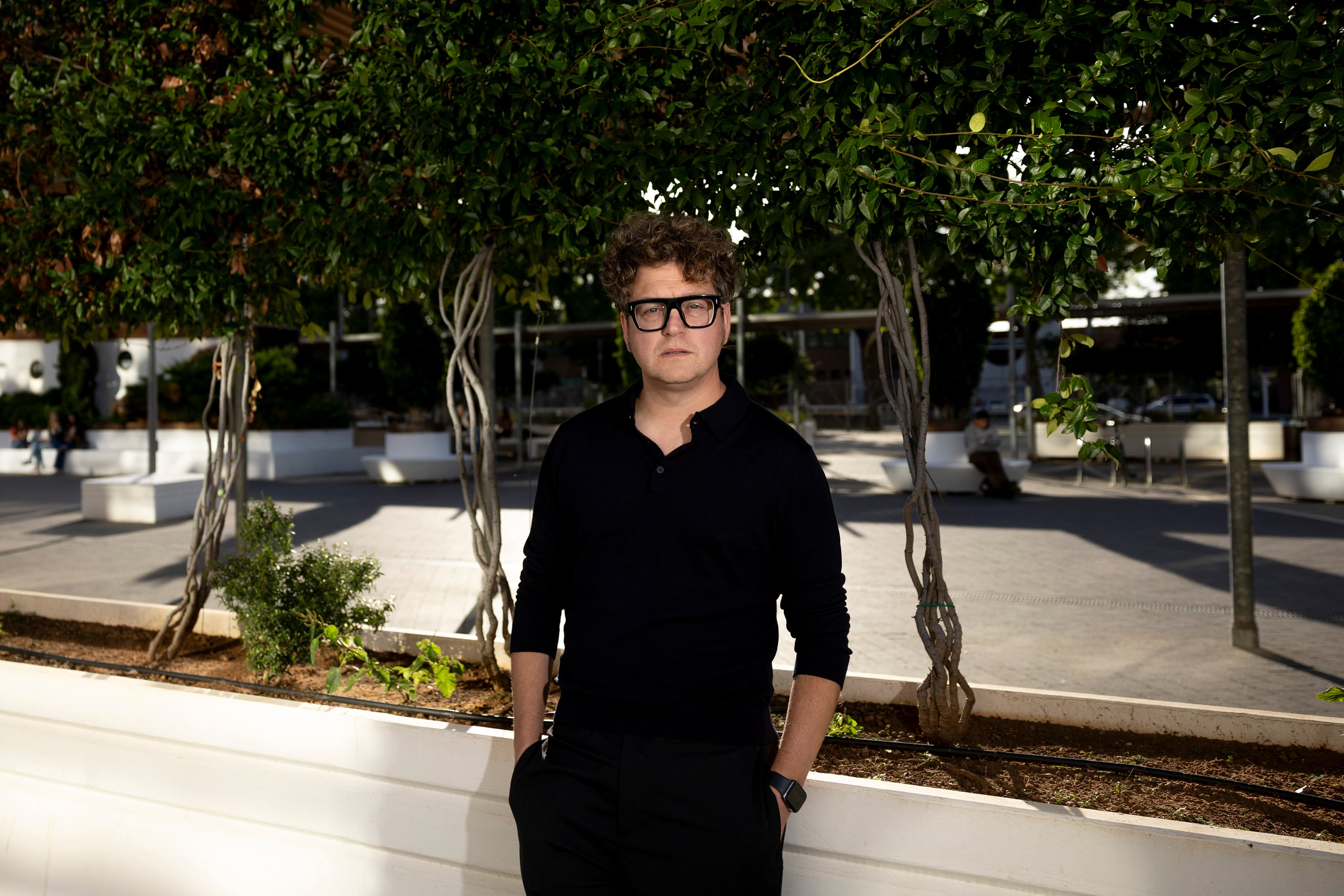 El director de 'Els mals noms', Marc Ortiz Prades, el sábado 8 de noviembre en Sevilla.