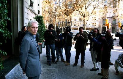 Charlie Watts, fotografiado en Barcelona en 2001.