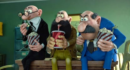 Fotograma del filme de Mortadelo y Filem&oacute;n realizada por Ilion Animation. 