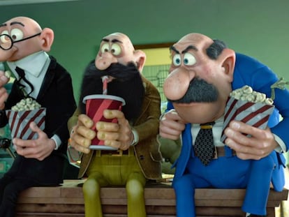 Fotograma del filme de Mortadelo y Filem&oacute;n realizada por Ilion Animation. 