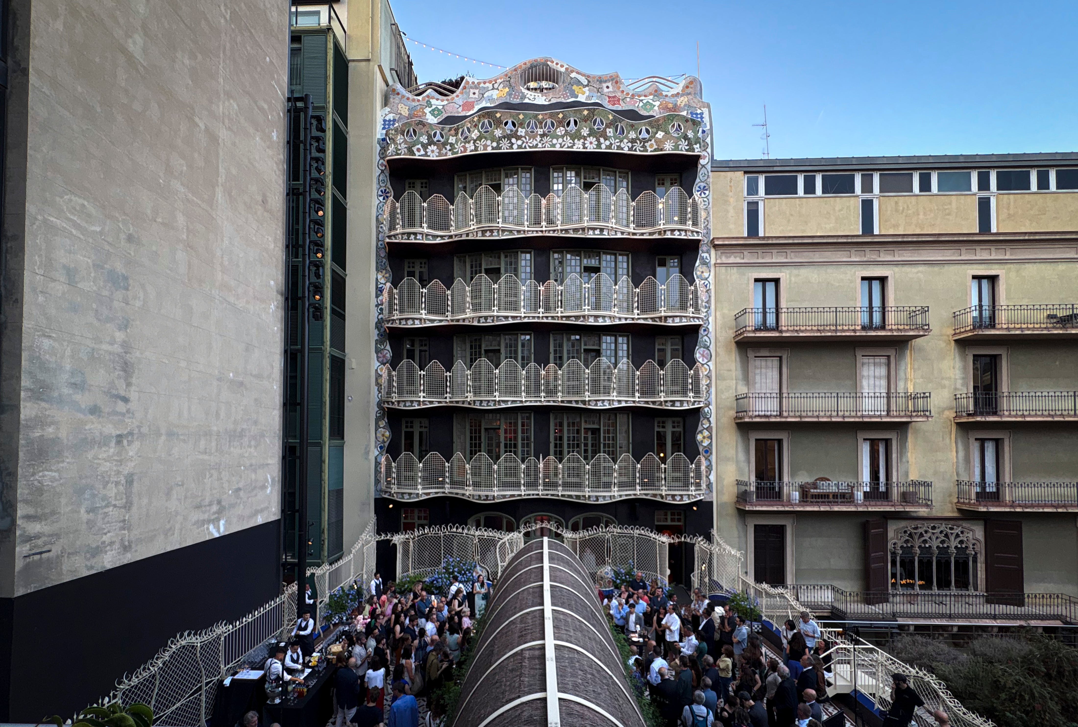 La fachada posterior de la Casa Batlló de Barcelona. 