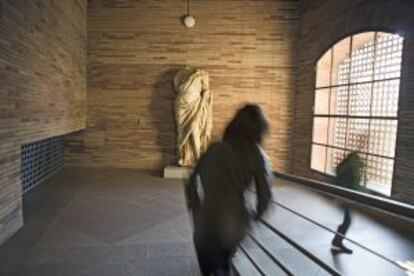 Interior del Museo Nacional de Arte Romano de Mérida, proyectado por Rafael Moneo.