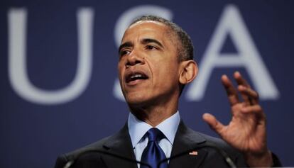 Barack Obama, habla en la cumbre de Inversi&oacute;n SelectUSA.