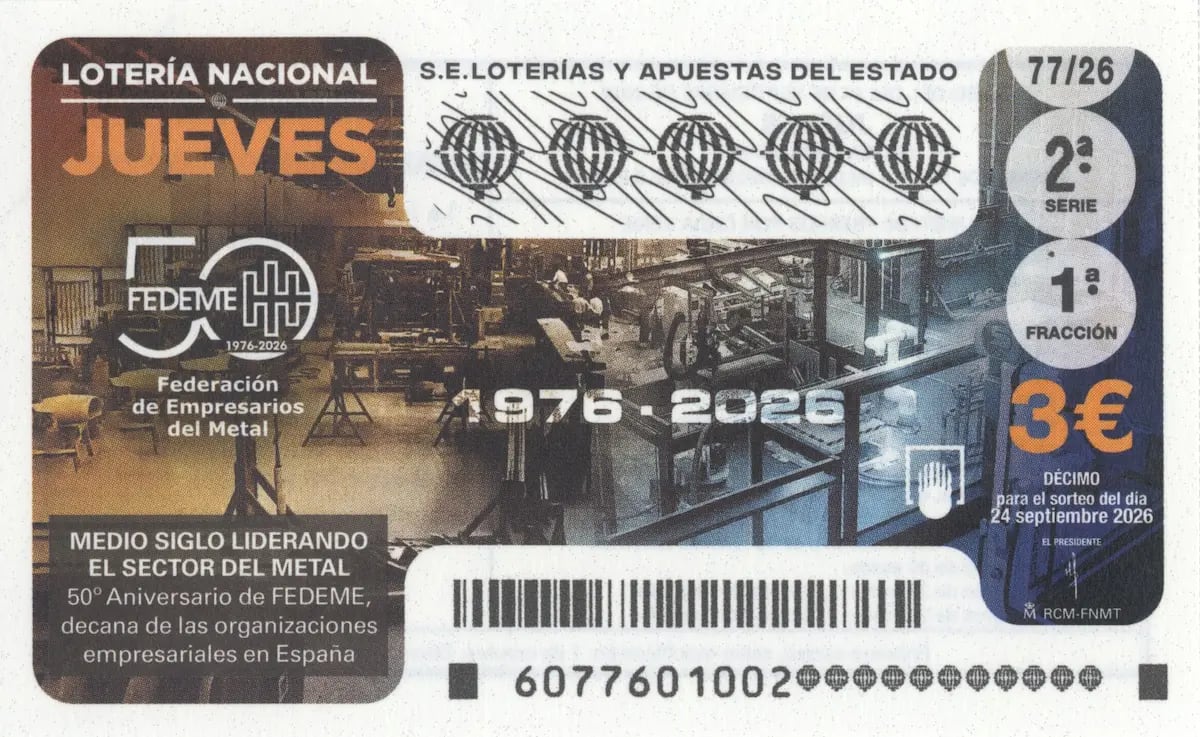 Décimo oficial de Lotería Nacional jueves 24 de septiembre de 2026