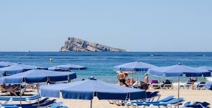 Isla de Benidorm, en Alicante.  