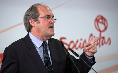 Angel Gabilondo durante la rueda de prensa en el PSM este jueves.