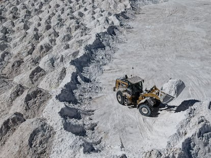 Mina de litio de SQM en Salar de Atacama (Chile).