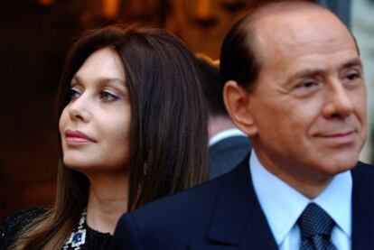 Veronica Lario y Silvio Berlusconi.