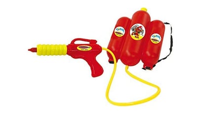 Pistola de agua con mochila de Jamara