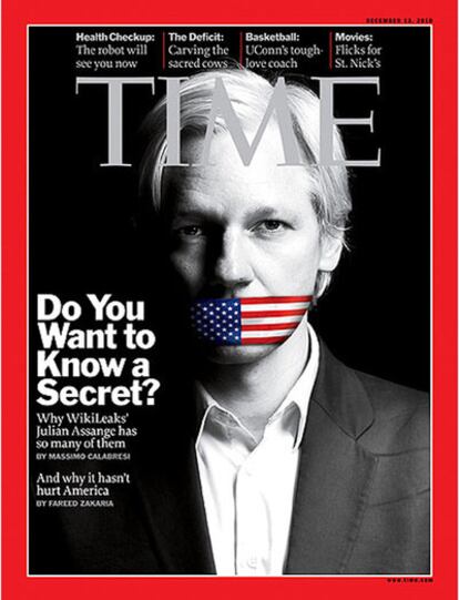 El fundador de Wikileaks opta a ser la persona del año para el semanario.