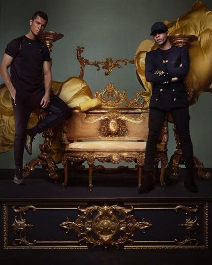 Aunque en alguna ocasión ha ejercido como modelo de otras firmas que no son la suya. En mayo de 2010, aparecía junto a Olivier Rousteing, diseñador de Balmain, en un anuncio para Nike.