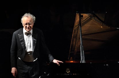 Alfred Brendel, en el Palau de la Música Catalana, en 2008.