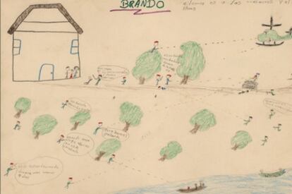"Mi temor es a las masacres y al plomo", ilustra Brando, un niño víctima del conflicto colombiano.