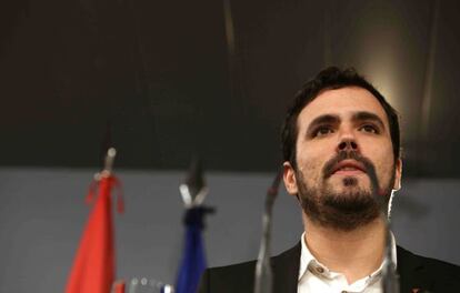 El candidato de IU a la Presidencia del Gobierno, Alberto Garz&oacute;n. 