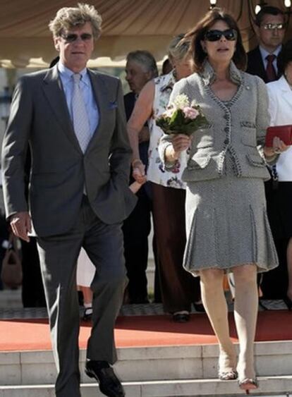 La princesa Carolina de Mónaco y su marido, Ernesto de Hannover, en una imagen del 3 de mayo de 2008