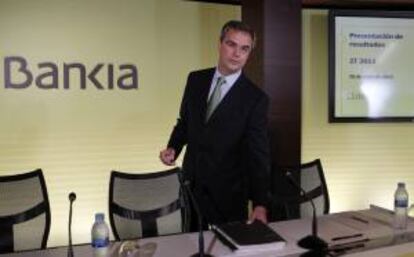 El director general de presidencia del grupo BFA-Bankia, José Sevilla, durante la presentación de los resultados de la entidad correspondientes al primer semestre de 2013. EFE/Archivo