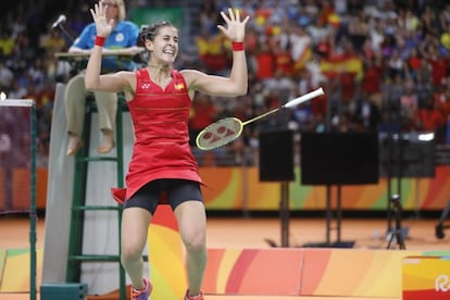 Carolina Marin logró conquistar el oro en bádminton contra la india Sindhu.