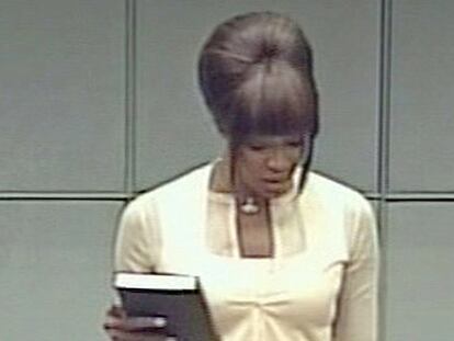 Naomi Campbell, en La Haya.