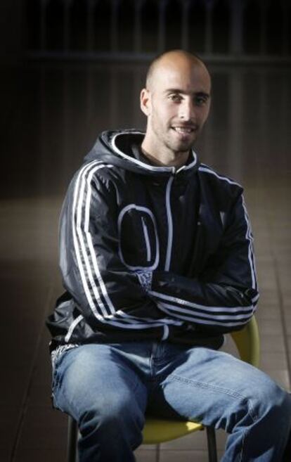 Borja Valero, en la ciudad deportiva del Villarreal.