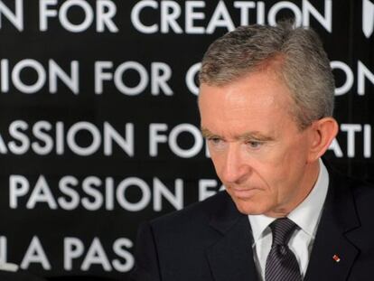 Bernard Arnault, presidente del grupo número uno mundial del lujo, LVMH.