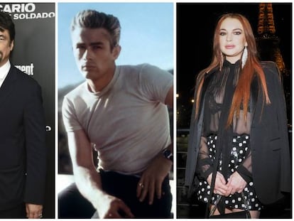 Scarlett Johansson, Benicio del Toro, James Dean y Lindsay Lohan.