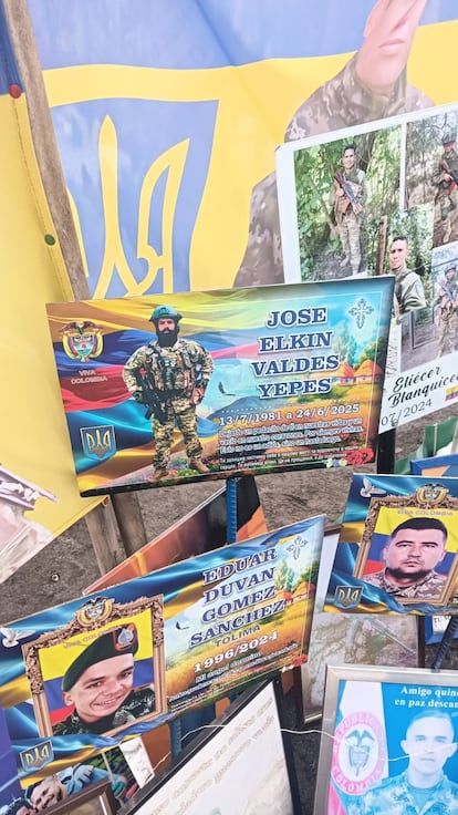 Lugar del entierro de  José Elkin Valdés, en Kiev (Ucrania)