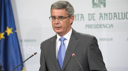 El portavoz del Gobierno andaluz, Juan Carlos Blanco.