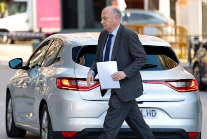 El juez Manuel García-Castellón, a su llegada a la Audiencia Nacional, el pasado martes.