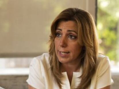 Susana Díaz in Seville earlier this month.