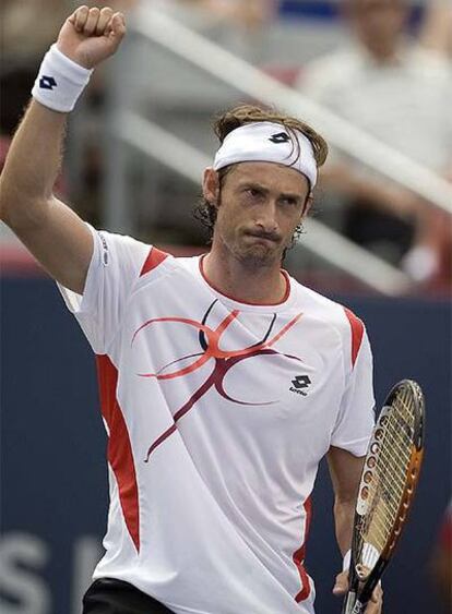 Juan carlos Ferrero tras vencer a Hewitt.