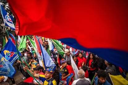 Los asistentes a la marcha comenzaron a congregarse desde primeras horas de la mañana. 