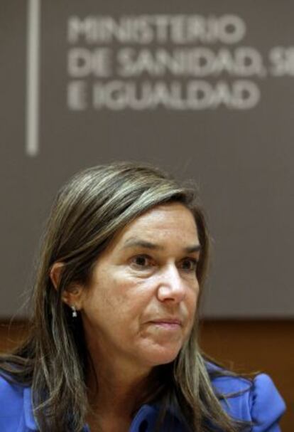 La ministra de Sanidad, Servicios Sociales e Igualdad, Ana Mato, admitió el copago el miércoles en el Congreso. 