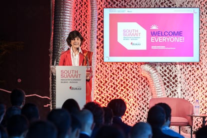 María Benjumea en la apertura del evento en Bilbao.