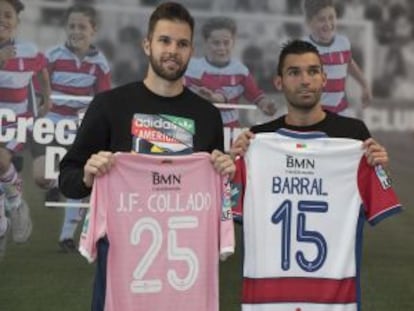 Presentación del meta Jesús Fernández y David Barral en el Granada.