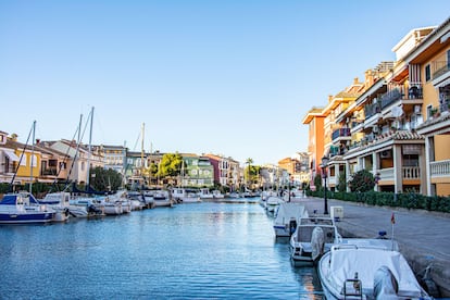 La urbanización a la veneciana de Port Saplaya, en Alboraia, provincia de Valencia.