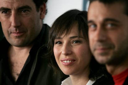 Daniel Calparsoro, Ariadna Gil y Jordi Moll (de izquierda a derecha).