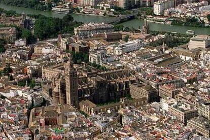 Vista aérea de Sevilla.