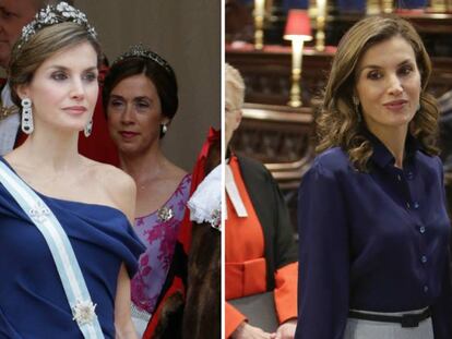 Letizia conquista el Reino Unido con su estilo