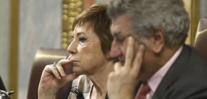 El presidente y la vicepresidenta del Congreso, Jesús Posada y Celia Villalobos, durante el pleno.