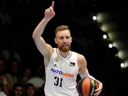 Dzanan musa, en el partido de pretemporada entre Real Madrid y Unicaja.