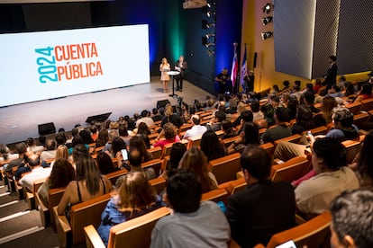 Con la presencia del subsecretario de Educación Superior, Víctor Orellana Calderón, el rector de la Usach, Rodrigo Vidal Rojas, se refirió a los cinco pilares fundamentales del Plan de Desarrollo Institucional del plantel.