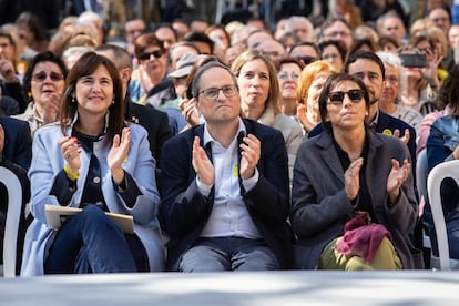 Torra, en el acto de presentación de las candidaturas de JxCat al 28-A.