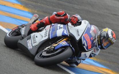 Jorge Lorenzo, en el circuito de Le Mans.