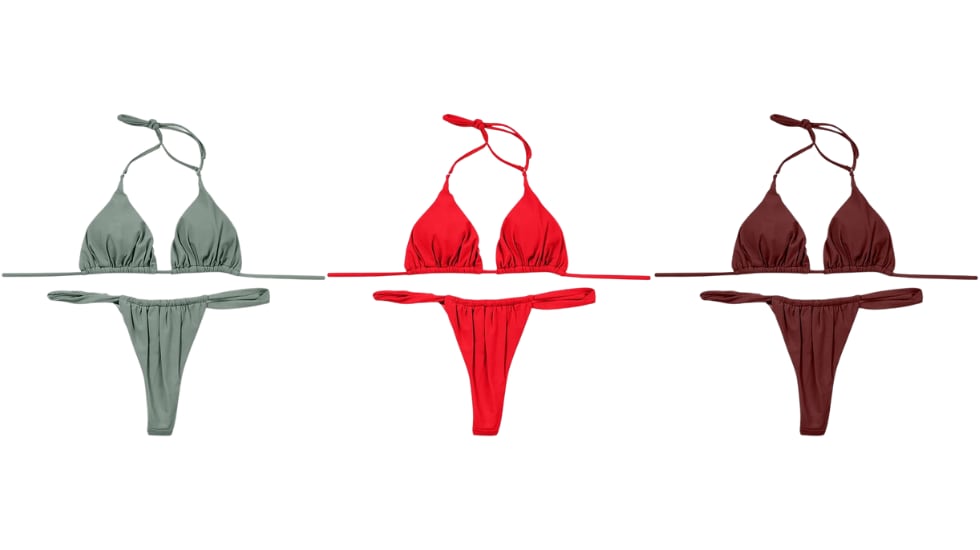 Bikini de triángulo.